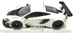 Autoart 1/18 Scale Diecast 81640 McLaren 650S GT3 White/Black Accents