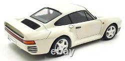 Autoart 1/18 Scale Diecast DC29722A Porsche 959 White With Case