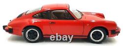 Autoart 1/18 Scale Diecast DC29722B Porsche 911 Carrera Red With Case
