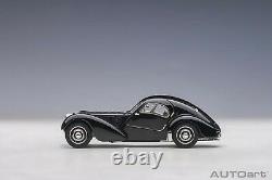 Autoart Bugatti Type 57SC Atlantic Black with disc wheels 1/43 Scale New Release