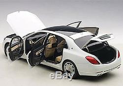 Autoart MERCEDES BENZ MAYBACH S-KLASSE S600 WHITE 1/18 Scale New! In Stock