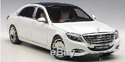 Autoart MERCEDES BENZ MAYBACH S-KLASSE S600 WHITE 1/18 Scale New! In Stock