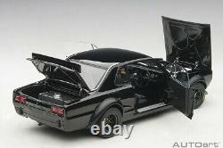 Autoart NISSAN SKYLINE GT-R KPGC-10 RACING 1972 BLACK 1/18 Scale New Release
