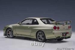 Autoart Nissan Skyline GT-R (R34) V-spec II NUR Millenium Jade 1/18 Scale New