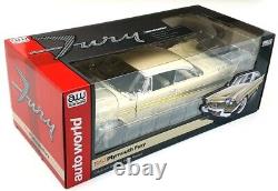 Autoworld 1/18 Scale Diecast AW272/06 1957 Plymouth Fury Cream/Gold Trim