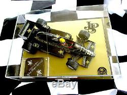 Ayrton Senna Jps Big 1/12 Scale Model With Display Case & Signatures