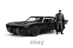 BATMAN & BATMOBILE Jada 1/18 Scale Size With Batmobile Book Included