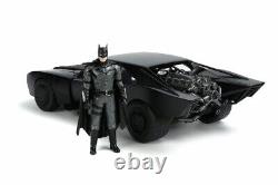 BATMAN & BATMOBILE Jada 1/18 Scale Size With Batmobile Book Included