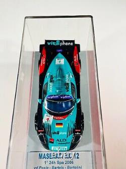 BBR Francorchamps Models 143 scale Maserati MC12 Spa 2006 33 of 40 RARE