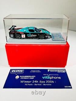 BBR Francorchamps Models 143 scale Maserati MC12 Spa 2006 33 of 40 RARE