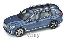 BMW Genuine Car Model Miniature X7 118 Scale Blue Vehicle Toy 80435A51987