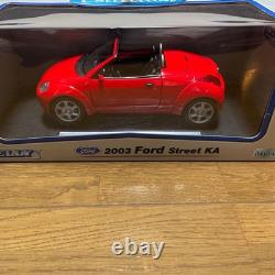 Boxed 1/18 Scale 2003 Ford Street Ka Welly Minicar Model Collection Release Meta