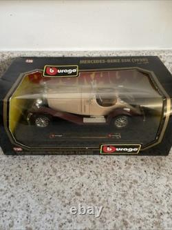 Burago Mercedes Benz SSK 1928 Die-Cast Model Car 124 Scale Boxed