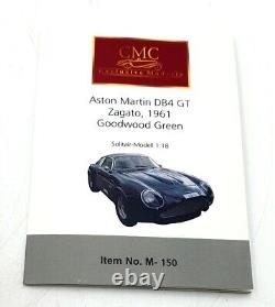 CMC 1/18 Scale M-150 Aston Martin DB4 GT Zagato 1961 Goodwood Green