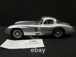 CMC Mercedes Benz 300 SLR 1955 Silver 1/18 Scale Model Car Germany