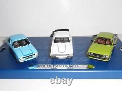 CORGI VANGUARDS, RS00002. 1970`s FORD RS COLLECTION. FULLY SEALED 143 SCALE