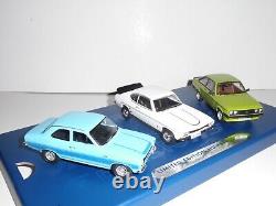 CORGI VANGUARDS, RS00002. 1970`s FORD RS COLLECTION. FULLY SEALED 143 SCALE