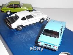 CORGI VANGUARDS, RS00002. 1970`s FORD RS COLLECTION. FULLY SEALED 143 SCALE