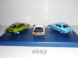 CORGI VANGUARDS, RS00002. 1970`s FORD RS COLLECTION. FULLY SEALED 143 SCALE