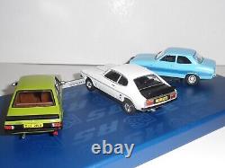 CORGI VANGUARDS, RS00002. 1970`s FORD RS COLLECTION. FULLY SEALED 143 SCALE