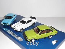 CORGI VANGUARDS, RS00002. 1970`s FORD RS COLLECTION. FULLY SEALED 143 SCALE