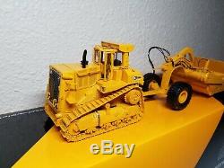 Caterpillar Cat D9L with 631E Towed Scraper CCM 148 Scale Diecast Model New