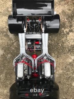 Chevrolet Coe Dragster with 2 engines car model 116 scale