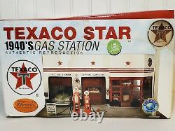 Chronicles Texaco Star 1940's Gas Station 143 HO Scale Resin Model Car Diorama