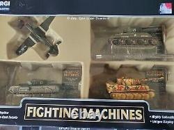 Corgi Fighting Machines WWII D-Day US German Tanks Planes 172 Scale Diecast Lot