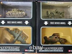 Corgi Fighting Machines WWII D-Day US German Tanks Planes 172 Scale Diecast Lot