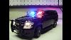 Custom 1 24 Scale Unmarked Chevy Tahoe Police Diecast Model With Working Lights And Siren