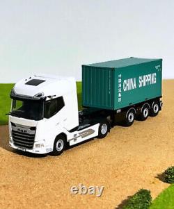 DAF XG+ 4x2 skeletal trailer+20ft container China Shipping WSI truck models