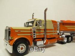 DCP 1/64 SCALE 379 PETERBILT FLAT TOP (McCORD) WITH WILSON GRAIN TRAILER #33346