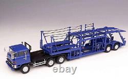 DD Models 1/64 Scale Mitsubishi Fuso Truck Car Transporter Blue Diecast Model