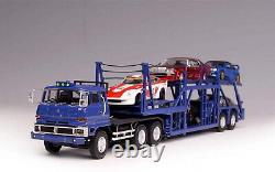 DD Models 1/64 Scale Mitsubishi Fuso Truck Car Transporter Blue Diecast Model