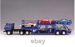 DD Models 1/64 Scale Mitsubishi Fuso Truck Car Transporter Blue Diecast Model