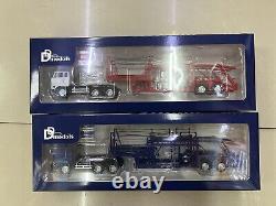 DD Models 1/64 Scale Mitsubishi Fuso Truck Car Transporter Blue Diecast Model