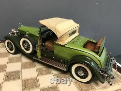 Danbury Mint 112 Scale 1930 Cadillac V-16 Roadster 18 Inch Needs Restor