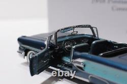 Danbury Mint 1958 Pontiac Bonneville Convertible Turquoise In Scale 124 With Co