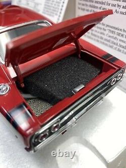 Danbury Mint 1968 Dodge Charger R/T 1/24 Scale Limited Edition RARE RED COLOR