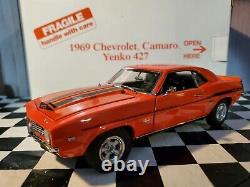 Danbury Mint 1969 Chevy Yenko Camaro 427 124 Scale Diecast Hugger Orange Car