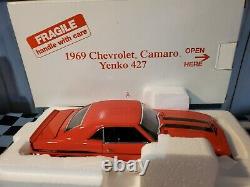 Danbury Mint 1969 Chevy Yenko Camaro 427 124 Scale Diecast Hugger Orange Car