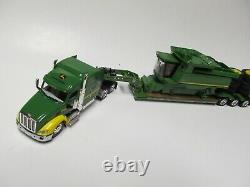 Dcp 1/64 Scale 579 Peterbilt, Lowboy Trailer & Ertl John Deere 9670 Sts Combine