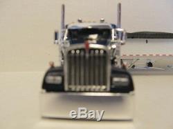 Dcp 1/64 Scale W-900 Kenworth Blue & Wilson Grain Trailer (hill Top Farms)