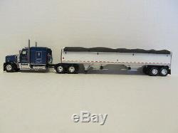 Dcp 1/64 Scale W-900 Kenworth Blue & Wilson Grain Trailer (hill Top Farms)