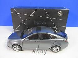 Diecast MG 6 CAR 116 scale SAIC MOTORS MODEL grey silver BOXED