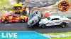 Diecast Model Cars And Trucks Racing On 1 64 Scale Diorama