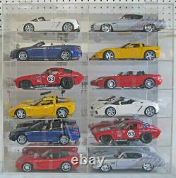 Display Case Wall Cabinet Acrylic for 118 Scale Diecast Nascar Cars Hot Wheels