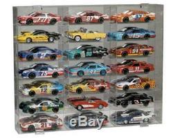 Display Case Wall Cabinet Acrylic for 124 Scale Diecast Nascar Cars Hot Wheels