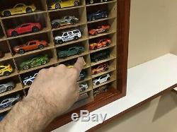 Display case cabinet for 1/64 diecast scale cars (hot wheels, matchbox)-160N2C